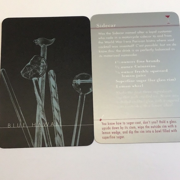 “The Cocktail Hour” 50 classic recipes on hard 3.5” x 5” cards - Picture 3 of 16